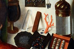 21D A Goldsmith in His Shop, Possibly Saint Eligius Close Up 4 - Petrus Christus 1449 - Robert Lehman Collection New York Metropolitan Museum Of Art